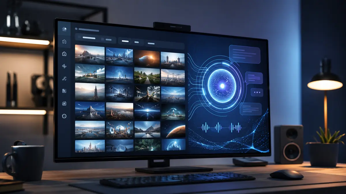 Feed de videos organizado por inteligencia artificial