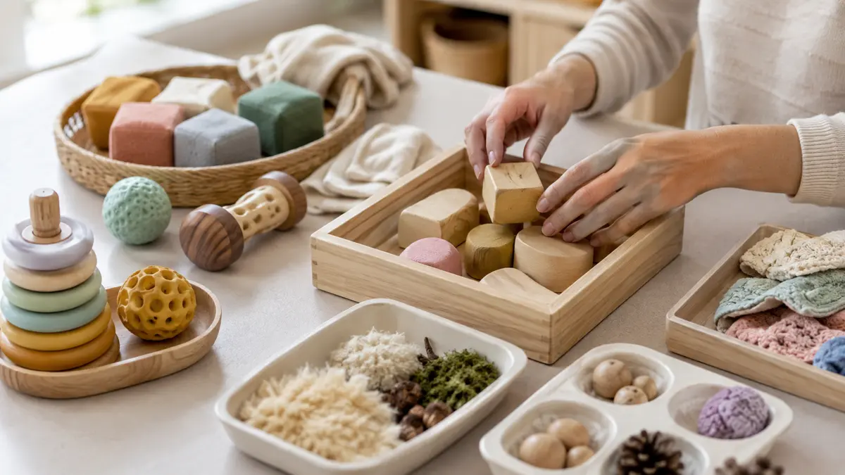 Actividades sensoriales infantiles con materiales de casa