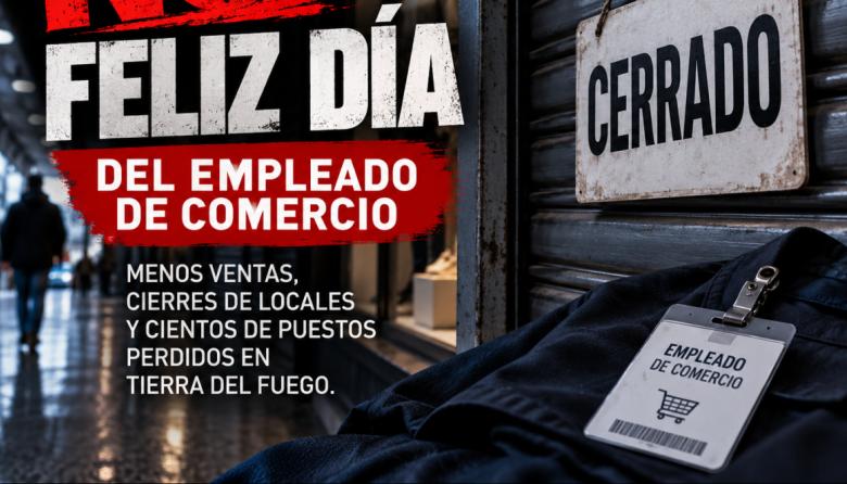 Empleado de Comercio: menos ventas, cierres y cientos de puestos perdidos en Tierra del Fuego