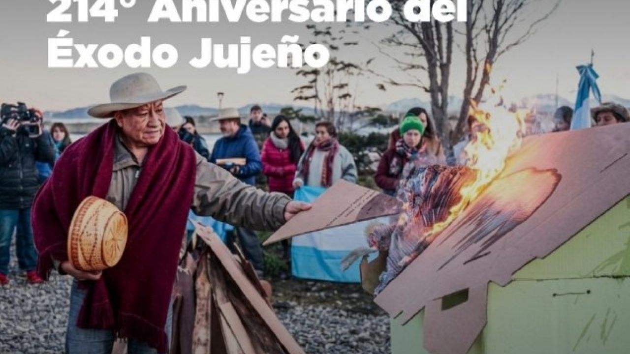 Ushuaia recordará el Éxodo Jujeño con quema simbólica en Plaza Belgrano