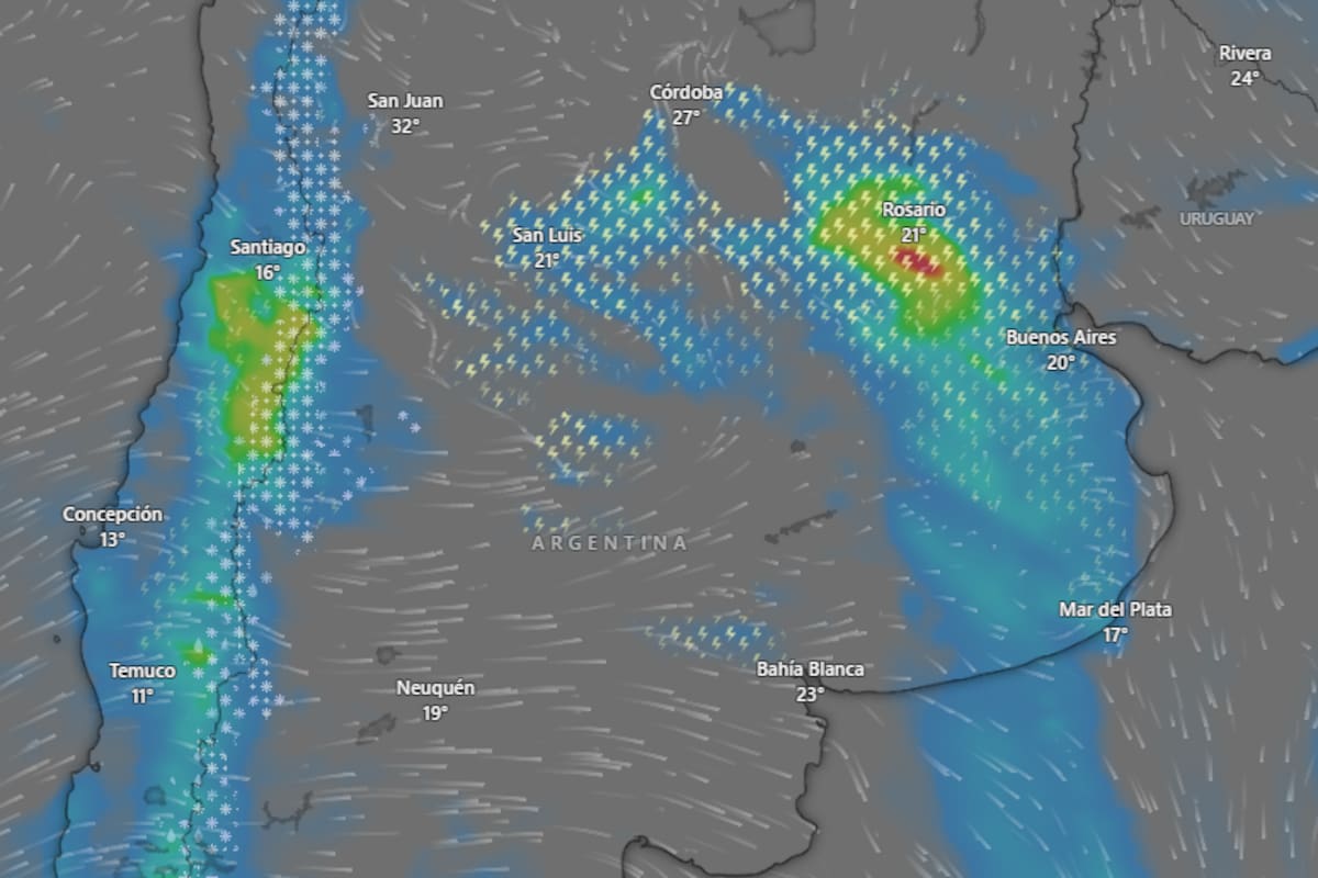 Alerta amarilla por tormentas y lluvias para este domingo 27 de septiembre
