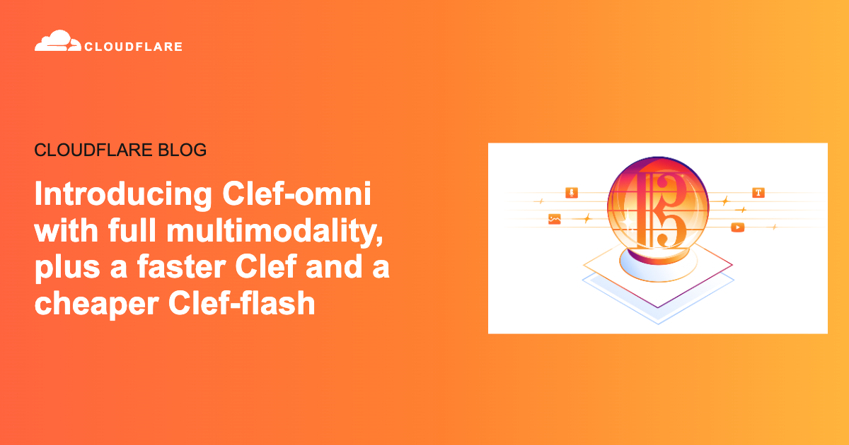 Clef-omni: el nuevo modelo multimodal de Cloudflare con audio, video, imágenes y texto
