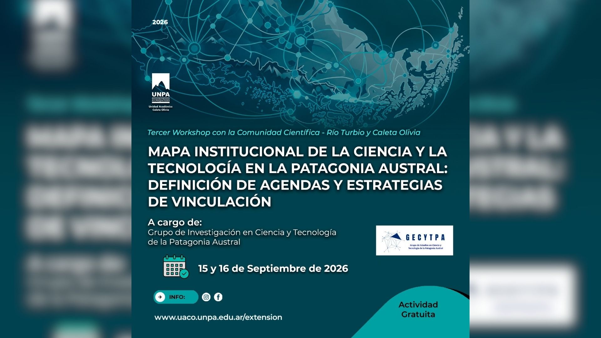UNPA organiza workshop sobre mapa institucional de ciencia y tecnología en Patagonia Austral